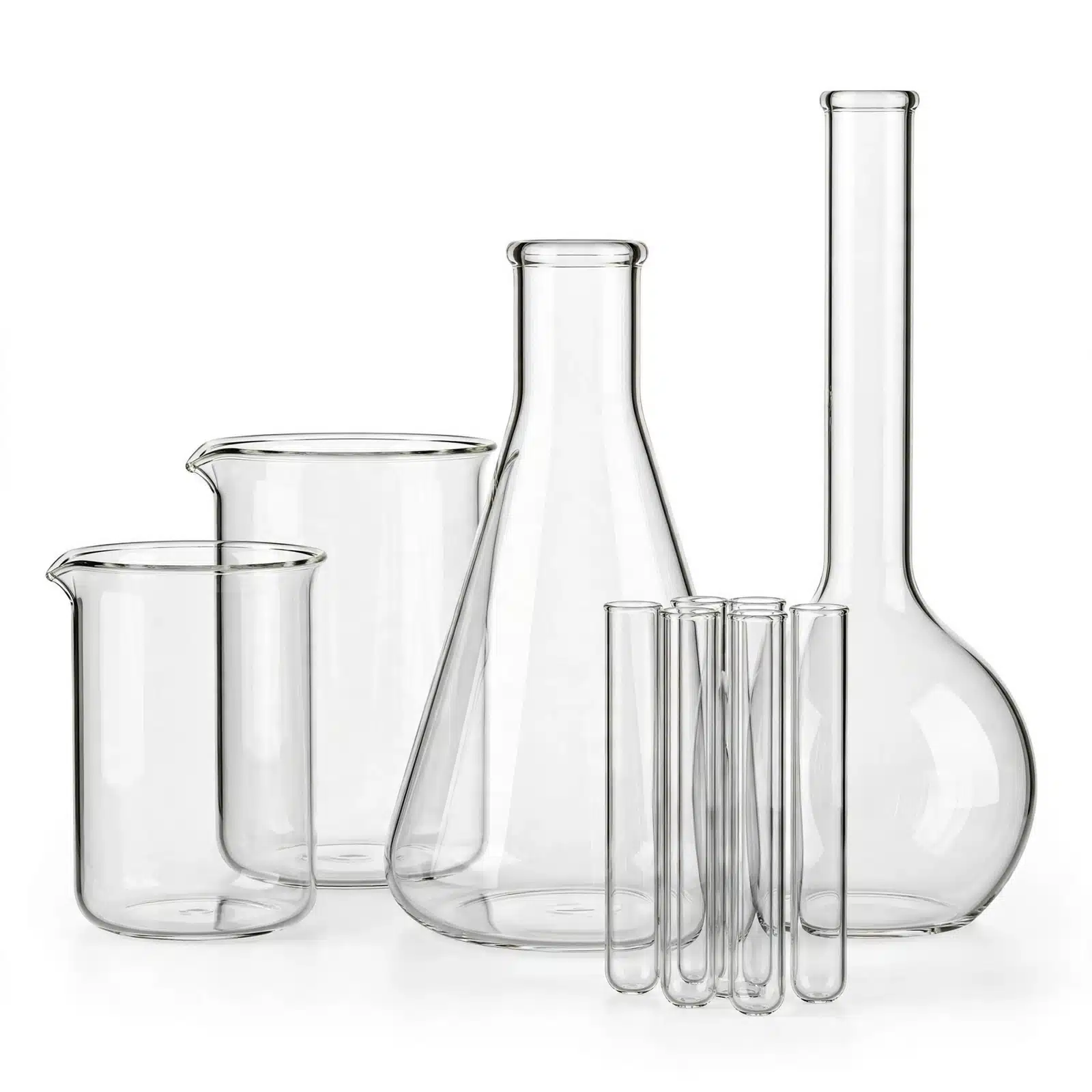 Laboratory Glassware Set clear glass