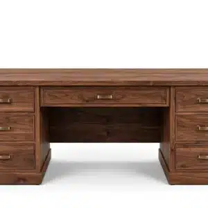 Executive Office Desk 160 cm walnut finish