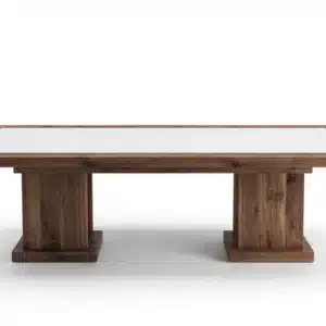 6-Seater Conference Table 240 cm walnut/white