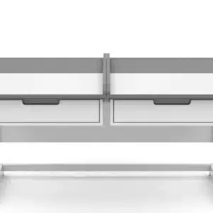 Two-Seater Student Desk 120 cm white/grey