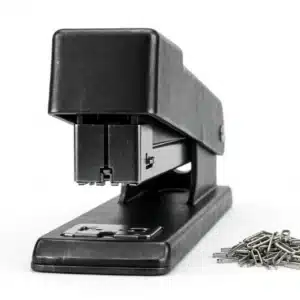 Heavy-Duty Stapler with Pins, black metal