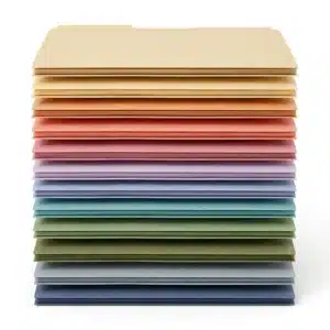 File Folders, Pack of 12, assorted colours